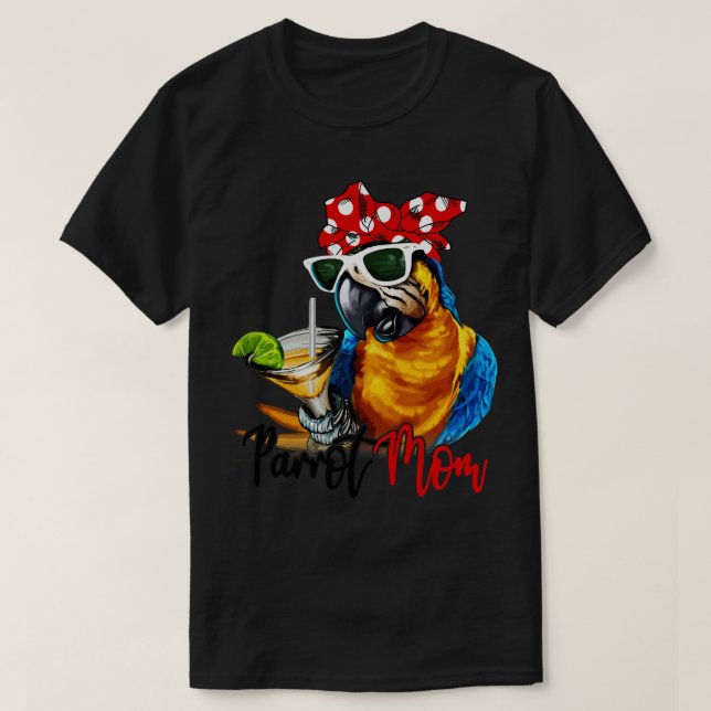 Parrot Shirt Parrot Mamma Bandana T (Design framsida)