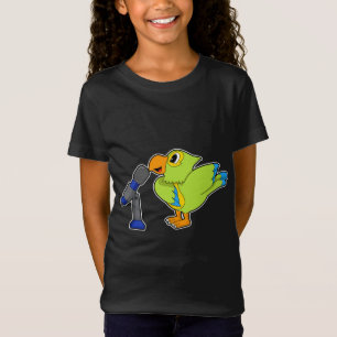 Parrot Singer Microphone Music T Shirt