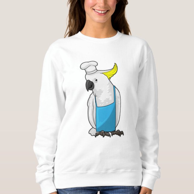 Parrot som Chef med kojonghatt T Shirt (Framsida)
