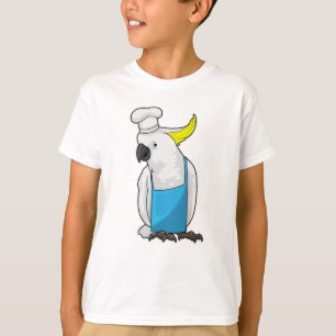 Parrot som Chef med kojonghatt T Shirt
