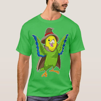 Parrot som guide med hatt t shirt