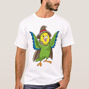 Parrot som guide med hatt t shirt