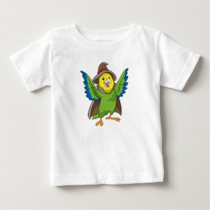 Parrot som guide med hatt t shirt