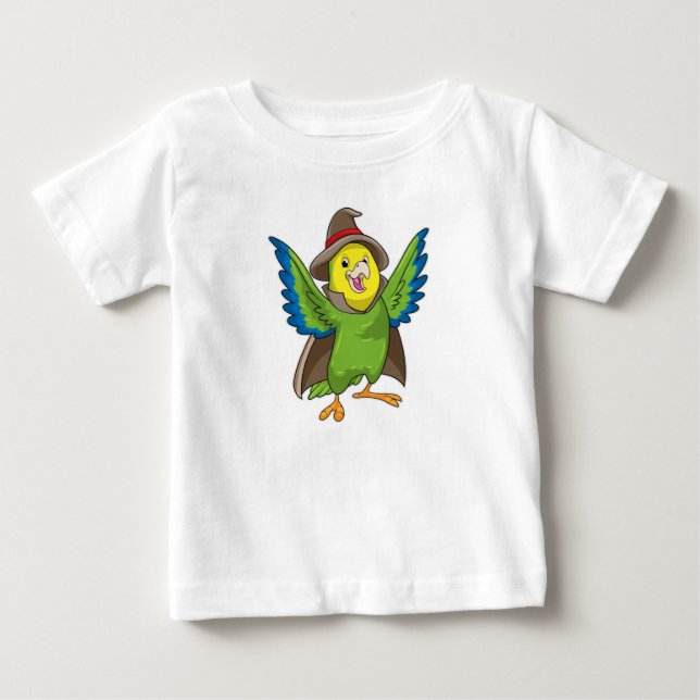 Parrot som guide med hatt t shirt (Framsida)