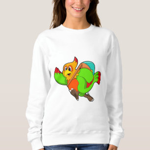 Parrot som Hiker med ryggsäck T Shirt