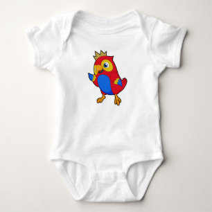 Parrot som Kung med Krona T Shirt