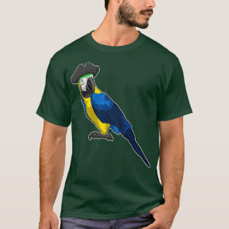 Parrot som Pirat med Hat T Shirt