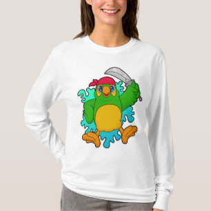 Parrot som Pirat med Sword T Shirt