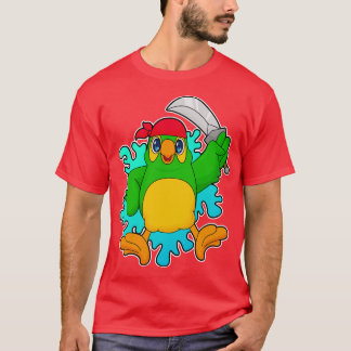 Parrot som Pirat med Sword T Shirt