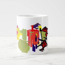 Parrot sommblommor jumbo mugg