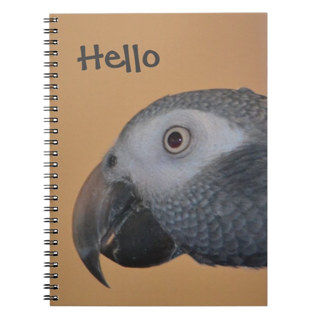 Parrot Spiral Notebook Anteckningsbok (Framsidan)