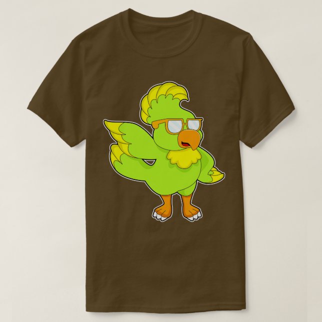Parrot Sunglass T Shirt (Design framsida)
