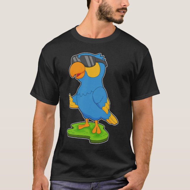 Parrot Sunglass T Shirt (Framsida)