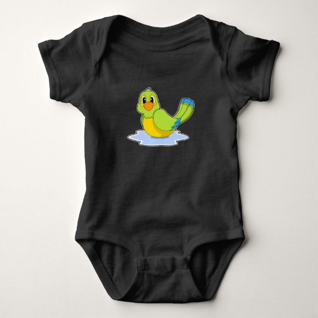 Parrot Swimming T Shirt (Framsida)