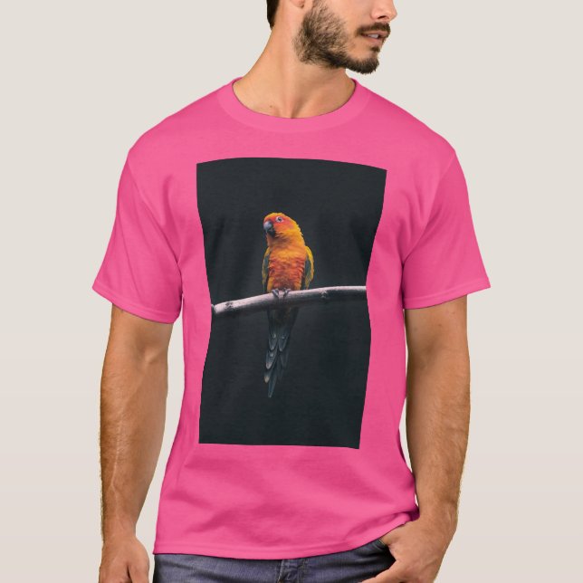 parrot t-shart manar och kvinnor t shirt (Framsida)