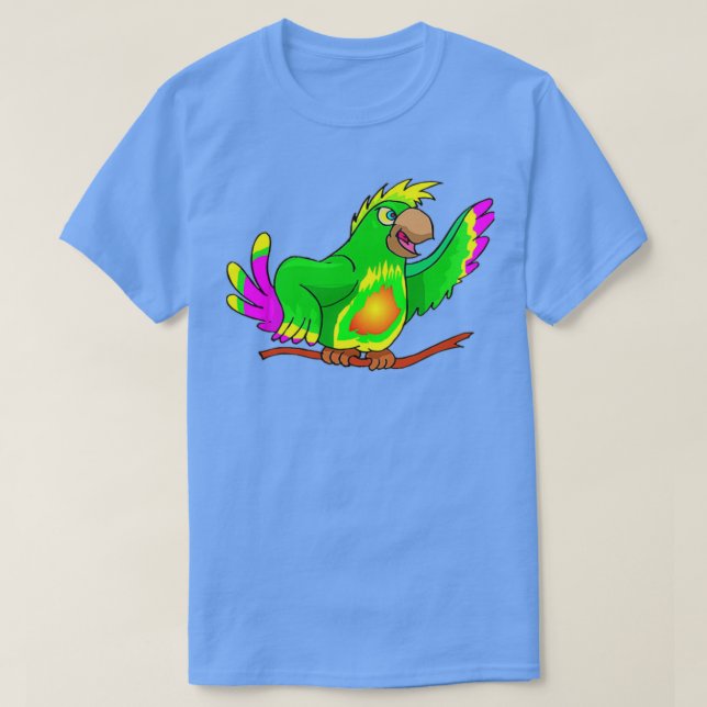 Parrot Talking Bird T Shirt (Design framsida)