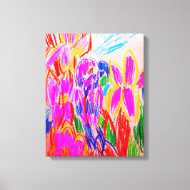 Parrot teckning canvastryck