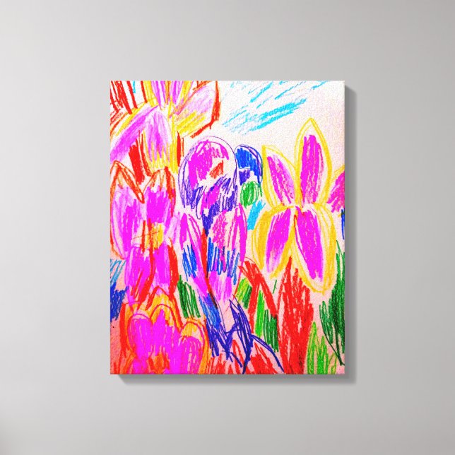 Parrot teckning canvastryck (Framsida)