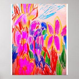 Parrot teckning poster