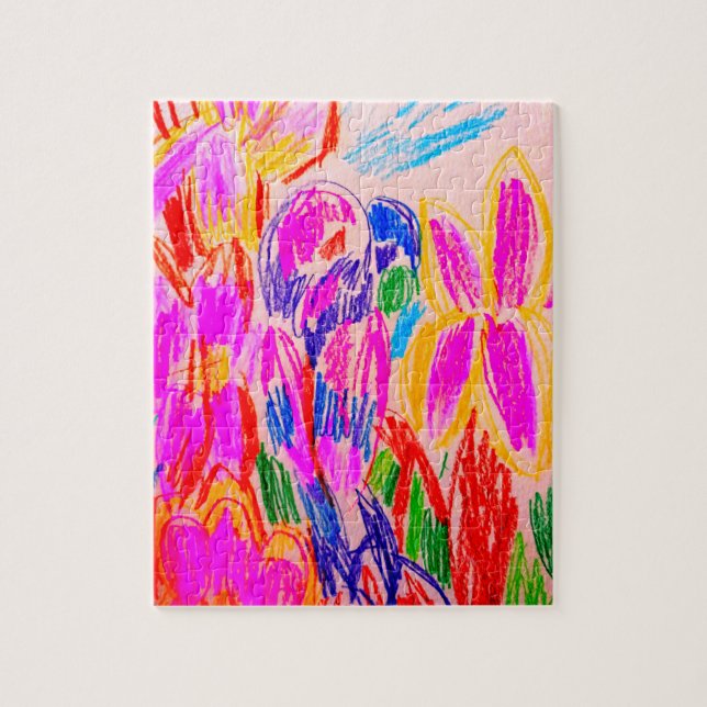 Parrot teckning pussel (Vertikal)