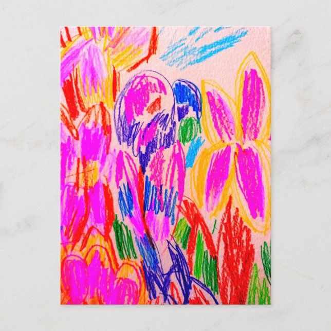 Parrot teckning vykort (Framsida)