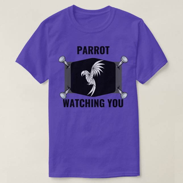 Parrot tittar på dig 51 t shirt (Design framsida)