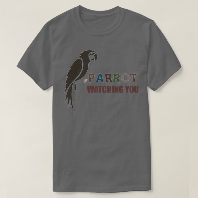 Parrot tittar på dig 90 t shirt (Design framsida)