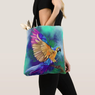 Parrot Tote Bag Tygkasse