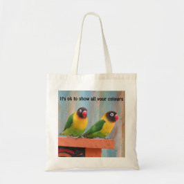 Parrot Tote Bag Tygkasse