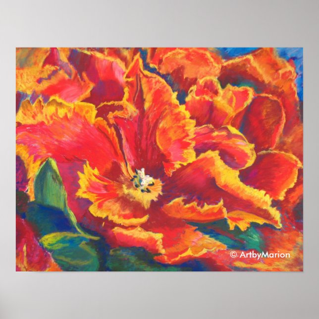 Parrot Tulip Dance Poster (Framsidan)