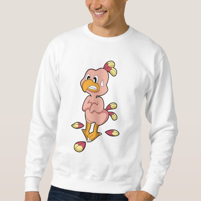 Parrot utan fjädrar.PNG Lång Ärmad Tröja (Framsida)