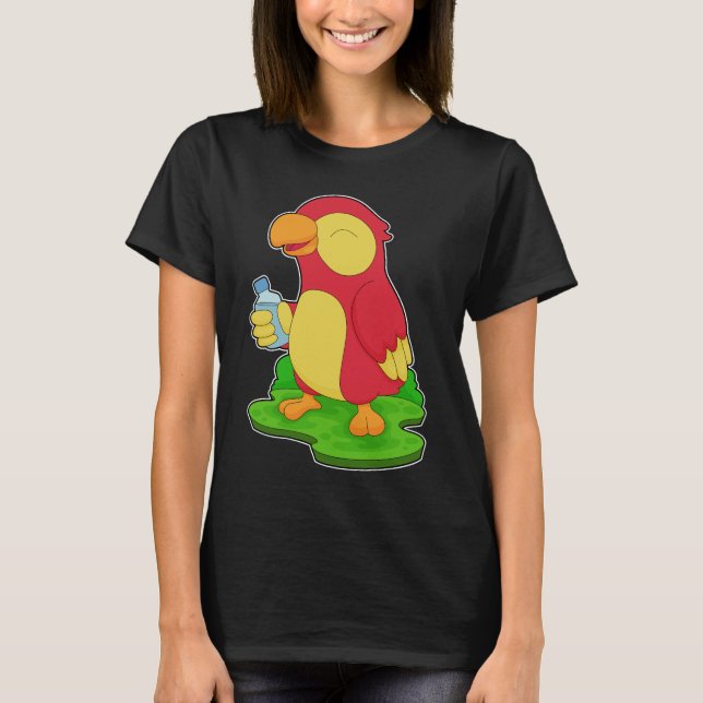 Parrot Vattenflaska T Shirt (Framsida)