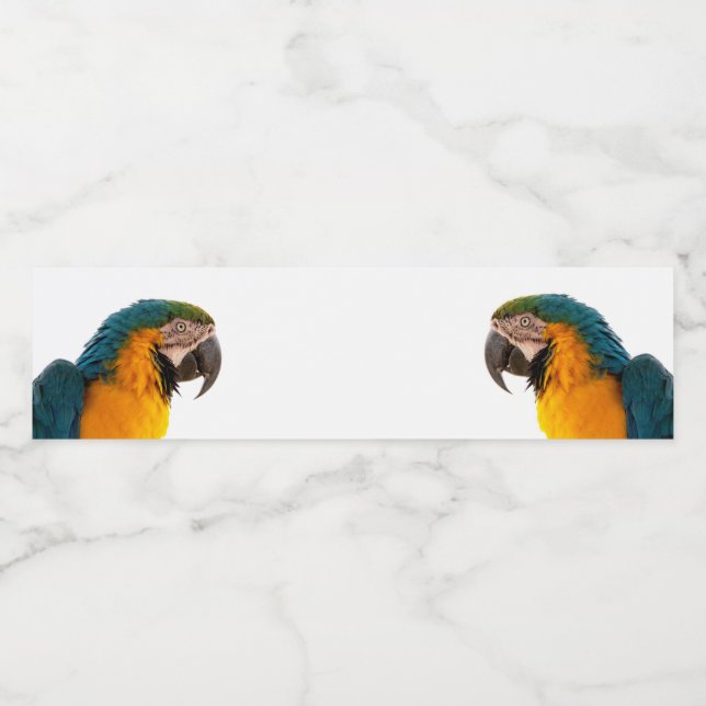 Parrot  vattenflaskor etikett (Singel etikett)