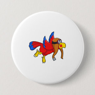 Parrot vid flygning som pilot knapp