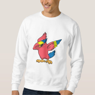Parrot vid Hip hop Dance Dab Lång Ärmad Tröja