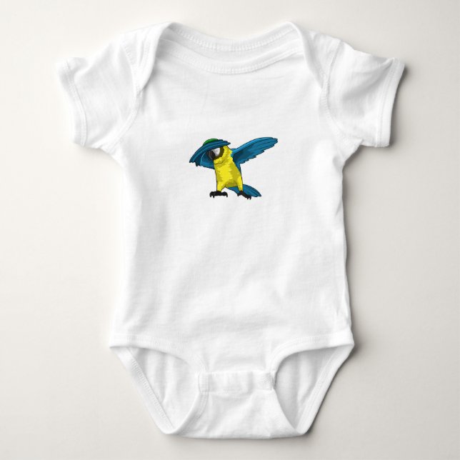 Parrot vid Hip hop Dance Dab T Shirt (Framsida)