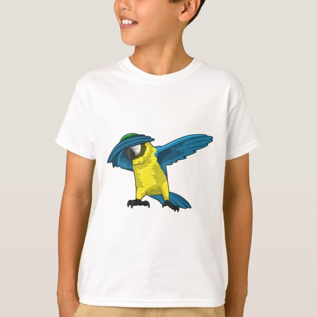 Parrot vid Hip hop Dance Dab T Shirt (Framsida)