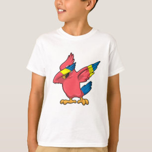 Parrot vid Hip hop Dance Dab T Shirt