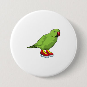 Parrot vid isfiske med isskal knapp