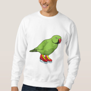 Parrot vid isfiske med isskal lång ärmad tröja
