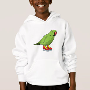 Parrot vid isfiske med isskal t shirt