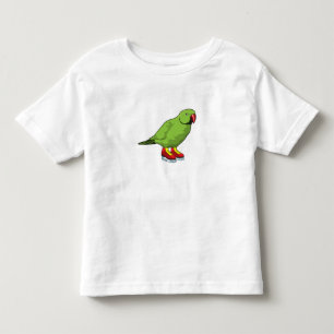 Parrot vid isfiske med isskal t shirt