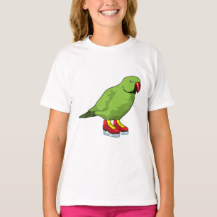 Parrot vid isfiske med isskal t shirt