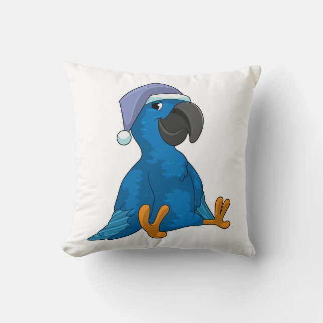 Parrot vid Sleeping med nightcap Kudde (Framsida)