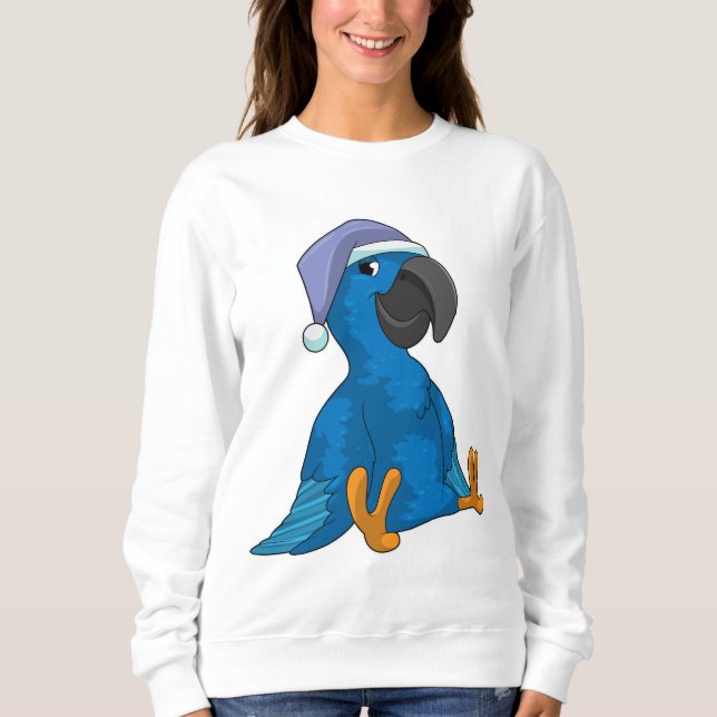 Parrot vid Sleeping med nightcap T Shirt (Framsida)