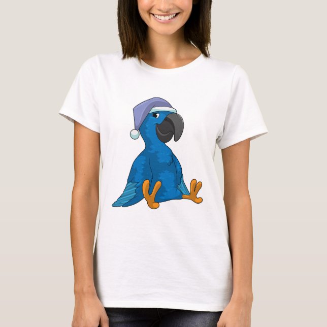Parrot vid Sleeping med nightcap T Shirt (Framsida)