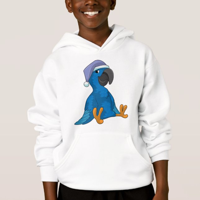Parrot vid Sleeping med nightcap T Shirt (Framsida)