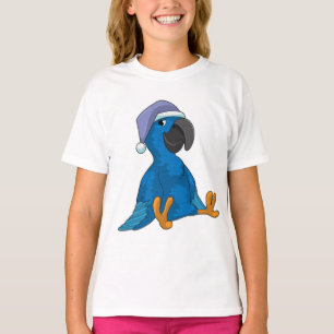 Parrot vid Sleeping med nightcap T Shirt