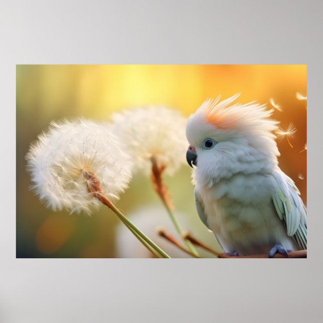 Parrot Vild Bird Animal Tranquil Peace Poster (Framsidan)