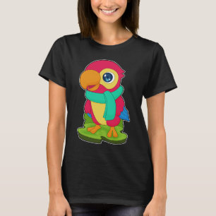 Parrot Winter Scarf T Shirt